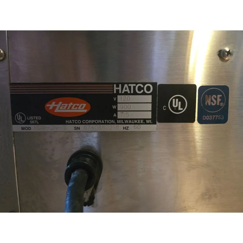 HATCO HDW-2N-S Stainless Steel Portable Electric 2 Drawer Food Warmer TESTED